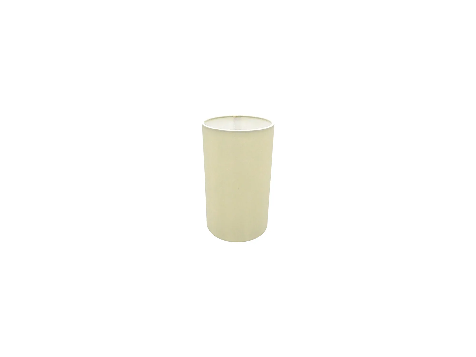D0309  Serena 12cm Faux Silk Fabric Shade Ivory Pearl, White